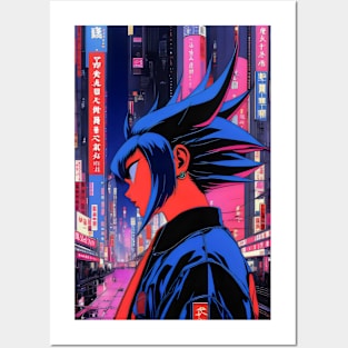 Neo Japanese city aesthetic Posters and Art